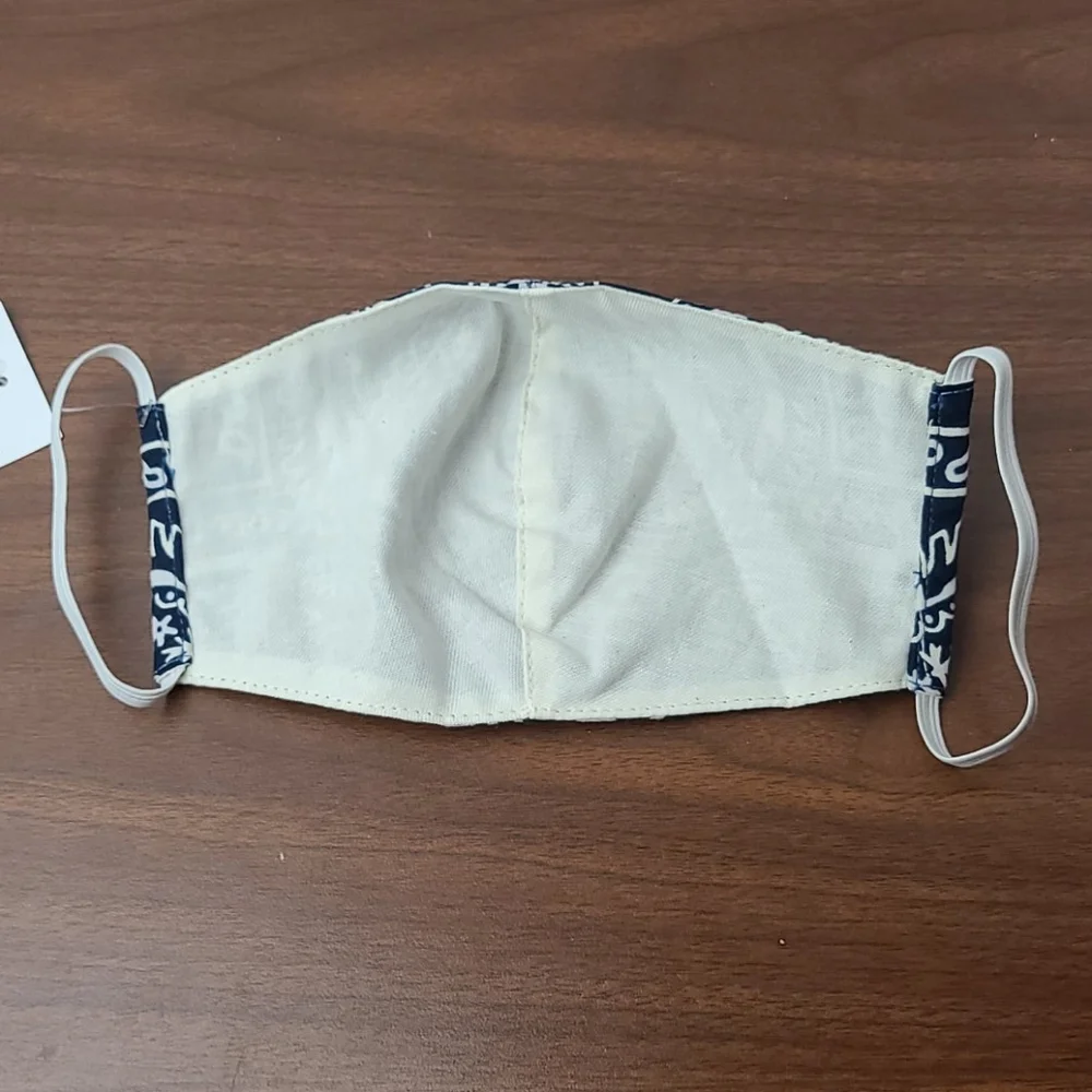 Re/Done upcycled bandana print face mask